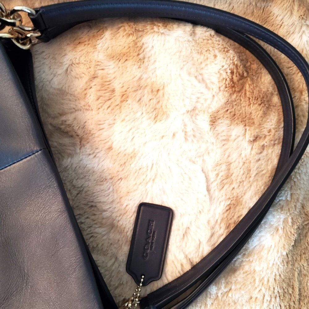 NEW $600 Phoebe Leather Suede Hobo AUTHENTIC COACH COLLECTION! $6.99 Shipping! - Picture 3 of 12